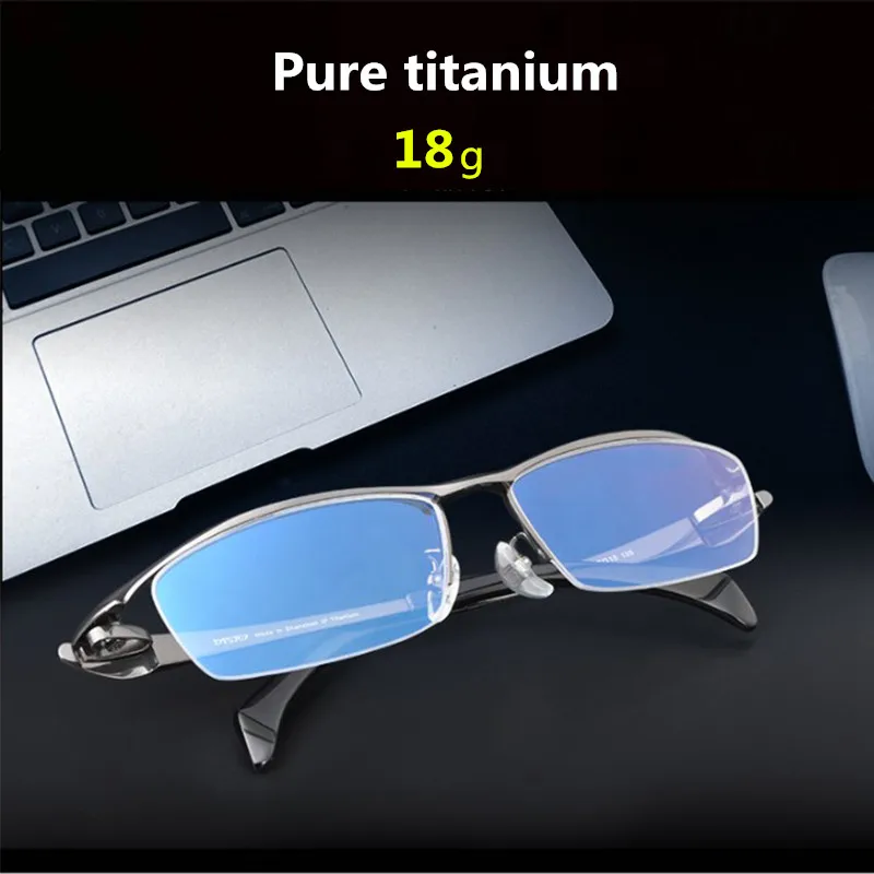 T1153 Pure Titanium Glasses Frame Men Retro brand Vintage Square Prescription Eyeglasses Myopia Optical Frames Eyewear spectacle