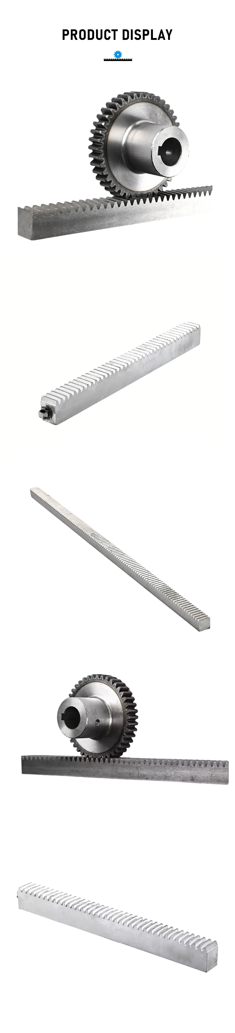 1 Formgetriebesatz mit Zahnstange und Ritzel, 10x10/10x12 Zahnstange, 10/11/12/13 Zähne, Präzisionsgetriebe aus Stahl, Linearführung, Zahnstangengetriebe – Detail 14