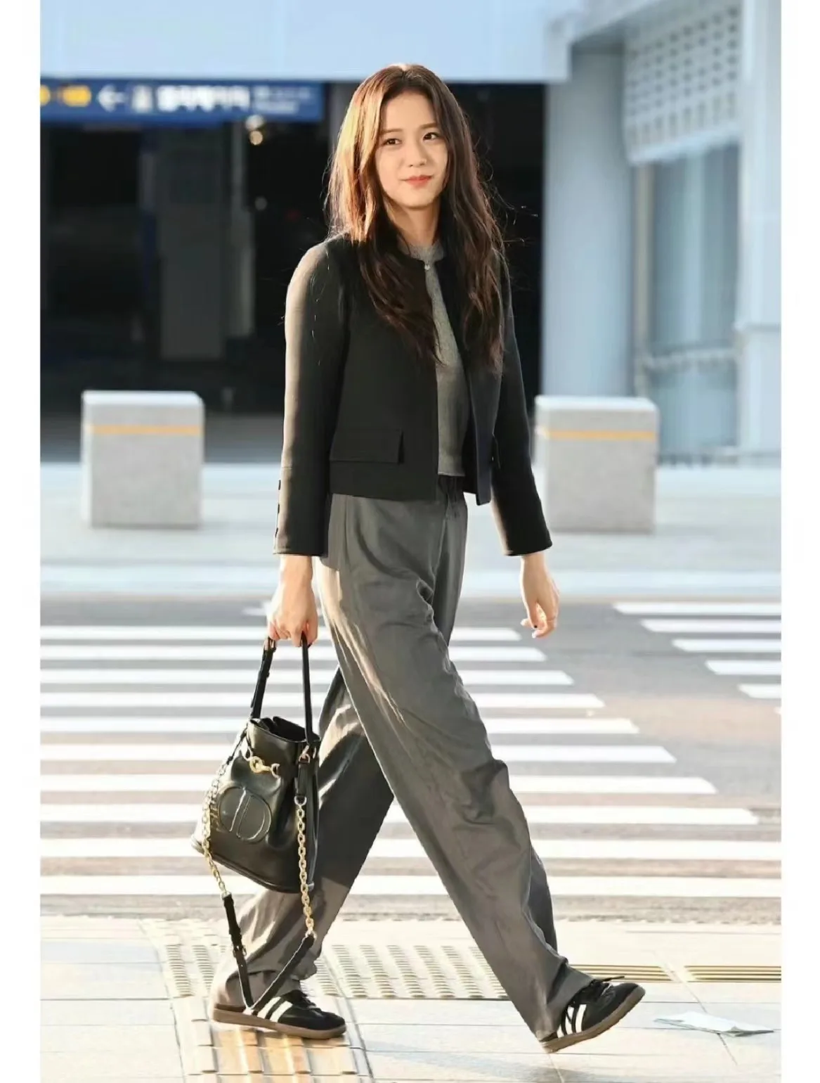 مريح مريح مستقيم الساق عارضة Dstring التخسيس دعوى السراويل عالية الخصر كيت التفاصيل تخفيف Sle المرأة الجينز #3