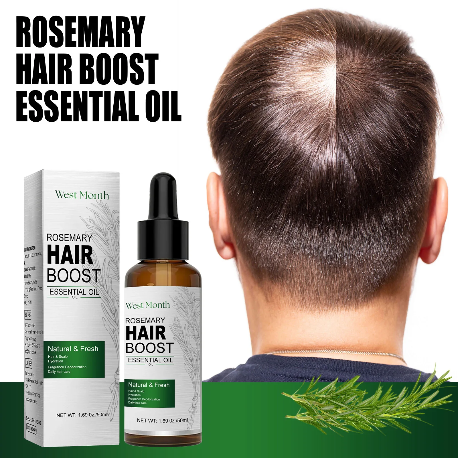 Óleo essencial para o crescime - Rosemary Hair Oil avaliação e preço