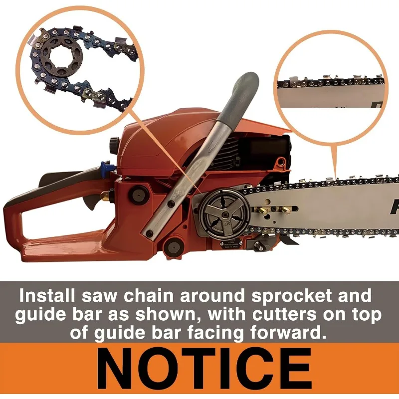 68CC 2-Cycle Top Handle Gas Powered Chainsaw 24 Inch 20 Inch Petrol Handheld Cordless Chain Saw for Tree Wood Cutting