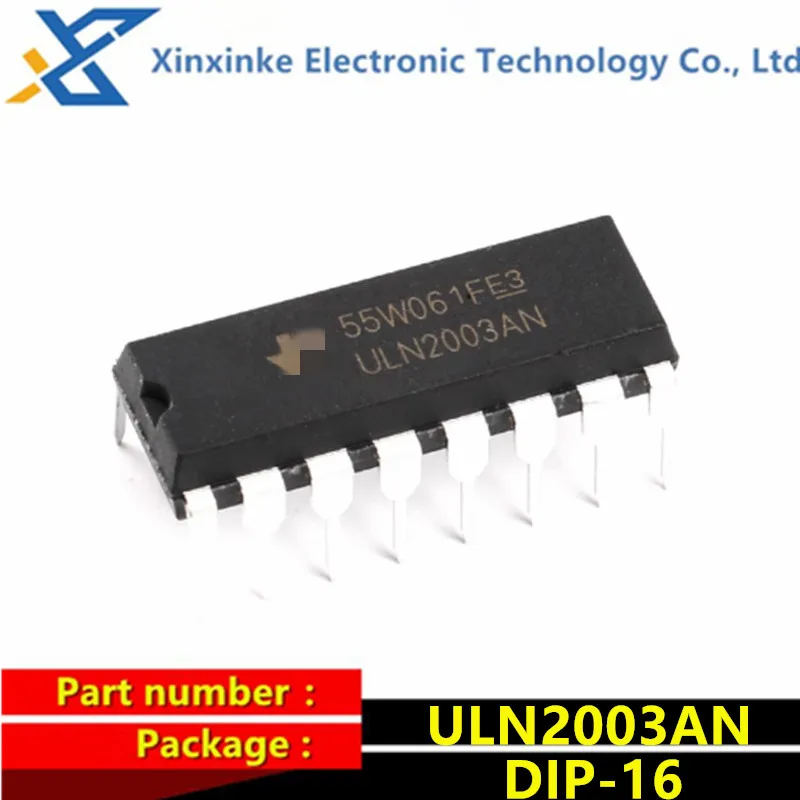 10PCS ULN2003AN DIP-16 NPN Darlington Transistors Darlington High-voltage High-current Brand New Original