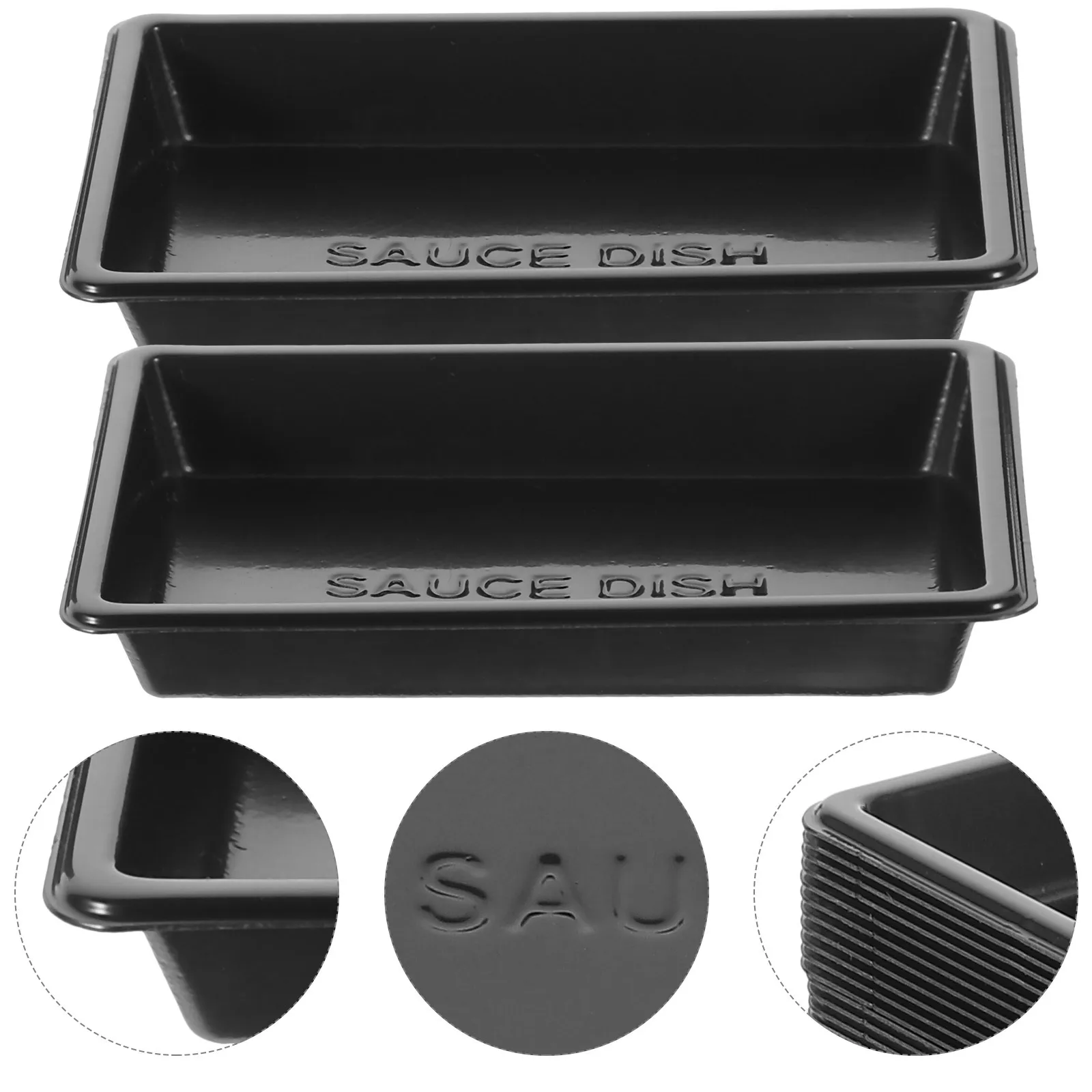 

100pcs Disposable Sauce Dishes Plastic Condiment Bowls For Sushi Soy Dipping Appetizer Plates Seasoning Trays Ramekins Serving