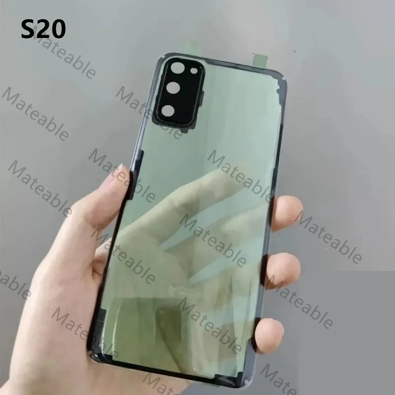 S20U S20+ Clear Housing For Samsung Galaxy S20 Ultra S20 Plus Transparent Battery Back Cover Repair Door Rear Case + Camera Lens
