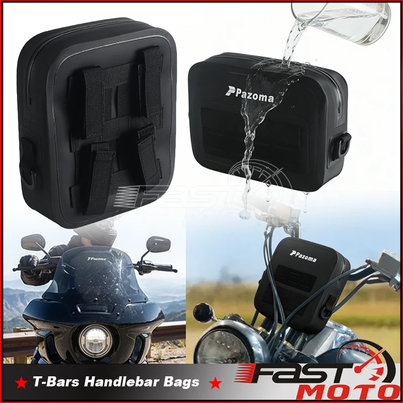 Club Style T-bar Travel Portable Bags Pack Riding Waterproof Storage Bag For Harley Honda Suzuki Kawasaki Yamaha Ducati Custom