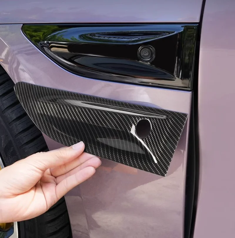 Car Leaf Panel Camera Protective Cover Suitable for Xiaomi SU7 2024-2025 Modified Auto Carbon Fiber Pattern Exterior Accessories - view 6