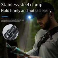 New Ultra Powerful Flashlight 3 Core LED Mini EDC Tactical Torch USB Rechargeable Outdoor Camping Fishing LED Hat Clip Lamp 4