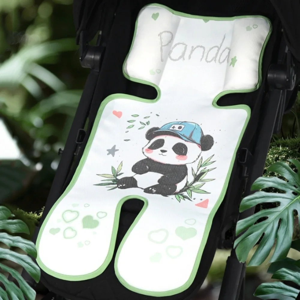 

Cartoon Animals Pram Cooler Mat Rabbit Whale Baby Stroller Mat Breathable Car Seat Ice Silk Universal Seat Cushion Infant
