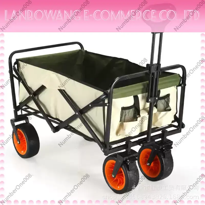 Motorized Outdoor Garden Beach Trolley fishing folding Electric Camping  Wagon Portable Shopping tour hand luggage