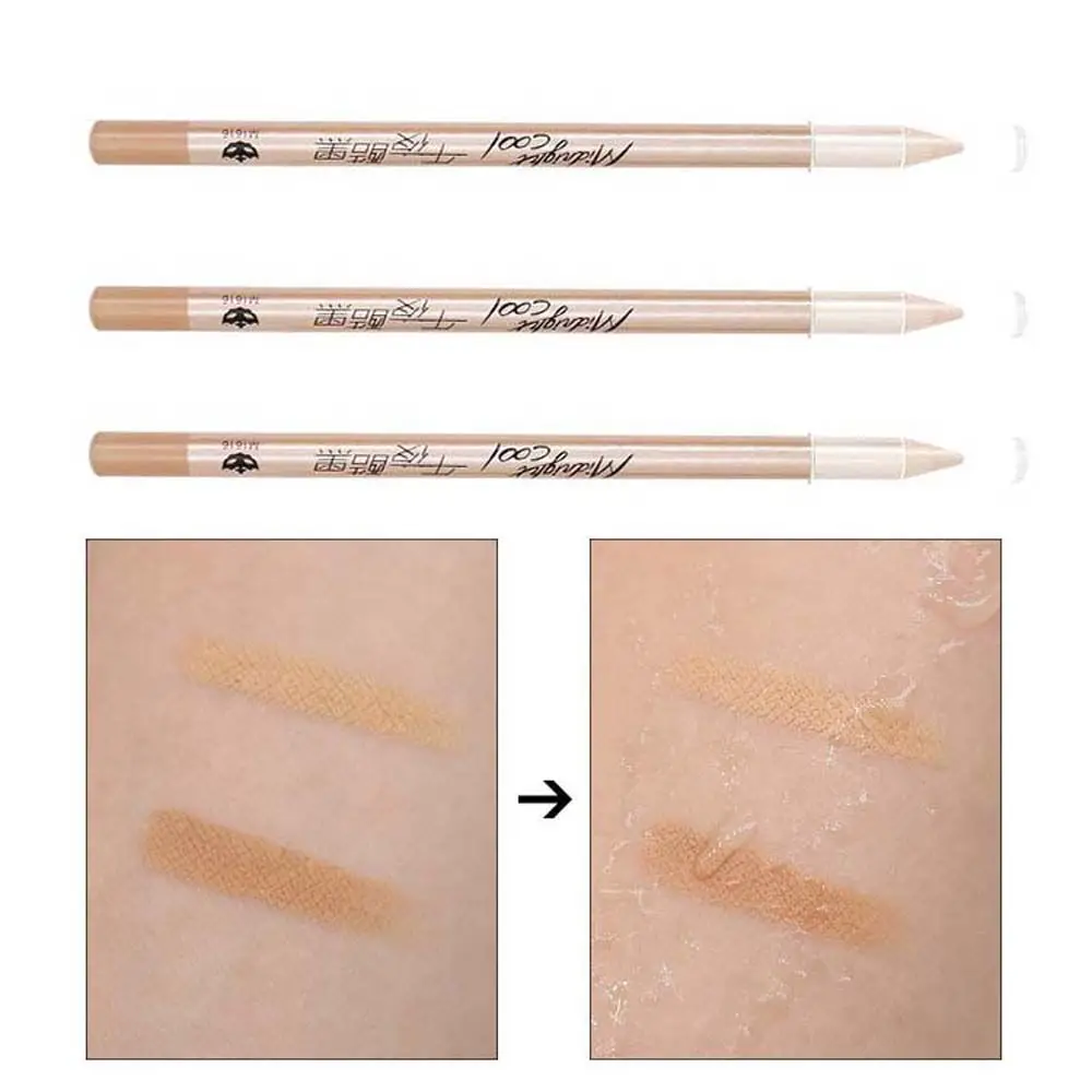 Tragbarer, langlebiger Tränengraben zum Formen, Positionieren von Hautunreinheiten, Make-up-Stift, Concealer, Augenbrauenstift, Concealer, Bleistift, Kosmetik
