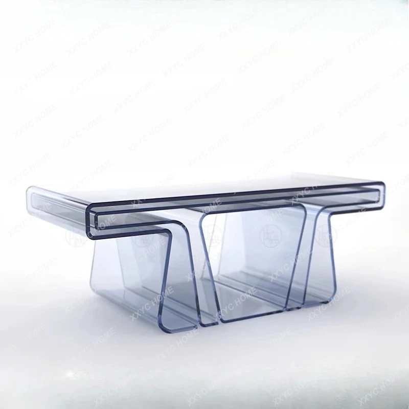 TT Acrylic transparent table simple modern light luxury small apartment restaurant balcony desk glass entrance table