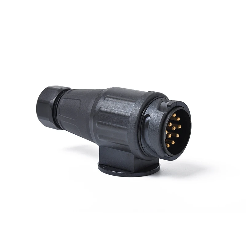 

Разъем-адаптер для прицепа, 13-контактная розетка 12В, конвертер для буксировки, адаптер для фаркопа, автомобильные аксессуары для прицепов, караванов, грузовиков