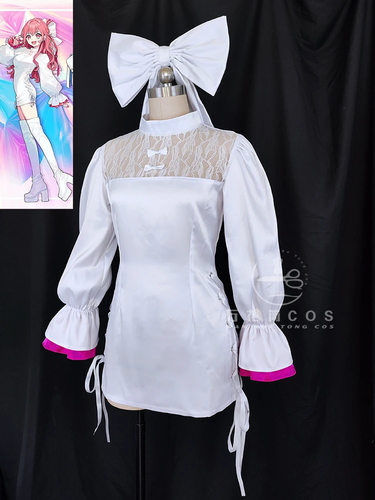 Kiritani Haruka Momoi Airi Hinomori Shizuku projekt gry przebranie na karnawał Sekai kolorowy sukienka Cosplay sceniczny kombinezon PJSK dostosowany