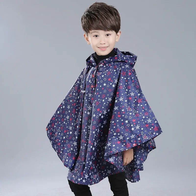 Chubasquero Impermeable con capucha para niños y niñas, chubasquero para niños, Poncho para niños