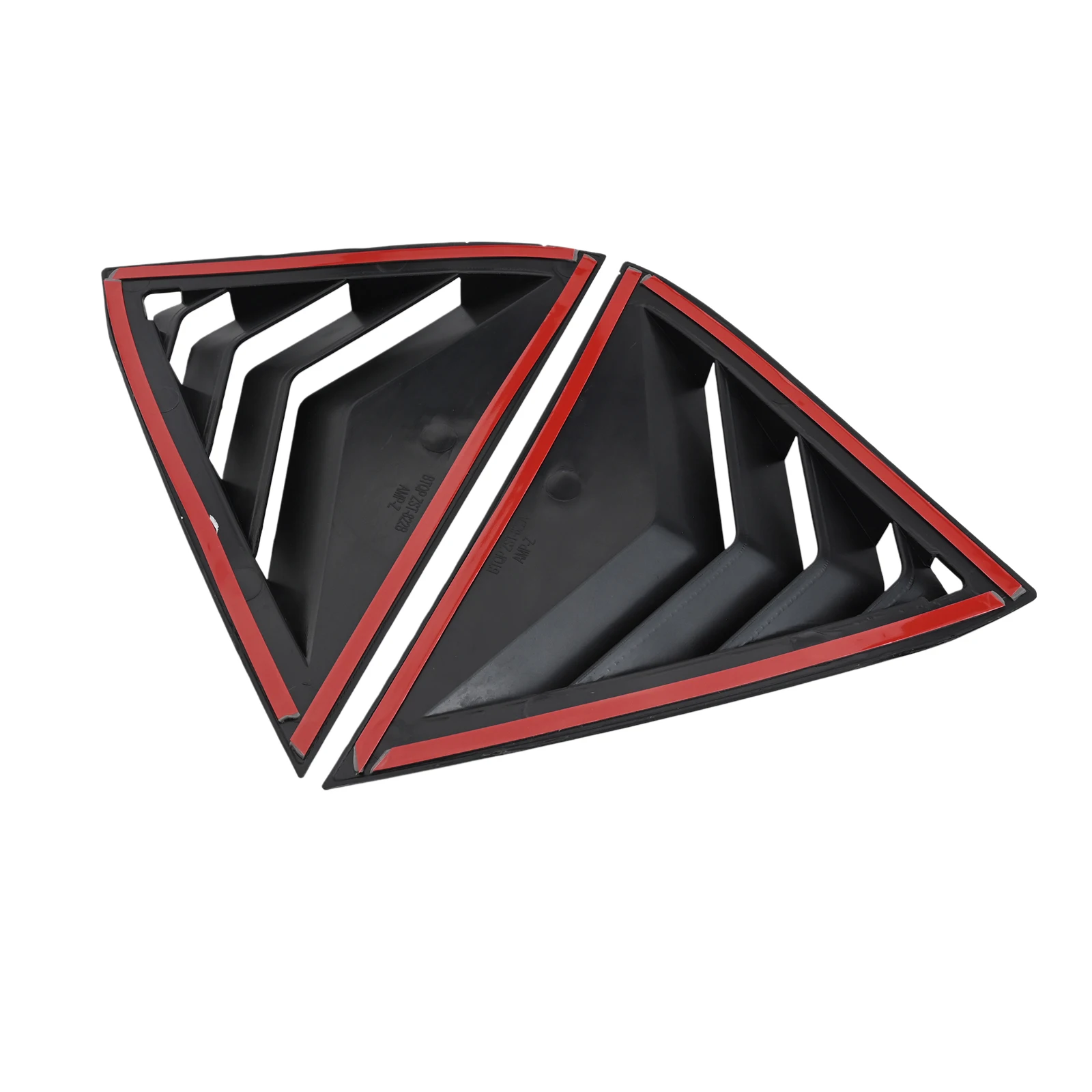 

For Ford Fiesta MK7 Side Door Glass Louver Rear Door Glass Shutter Size As Picture Shows Stable Characteristics