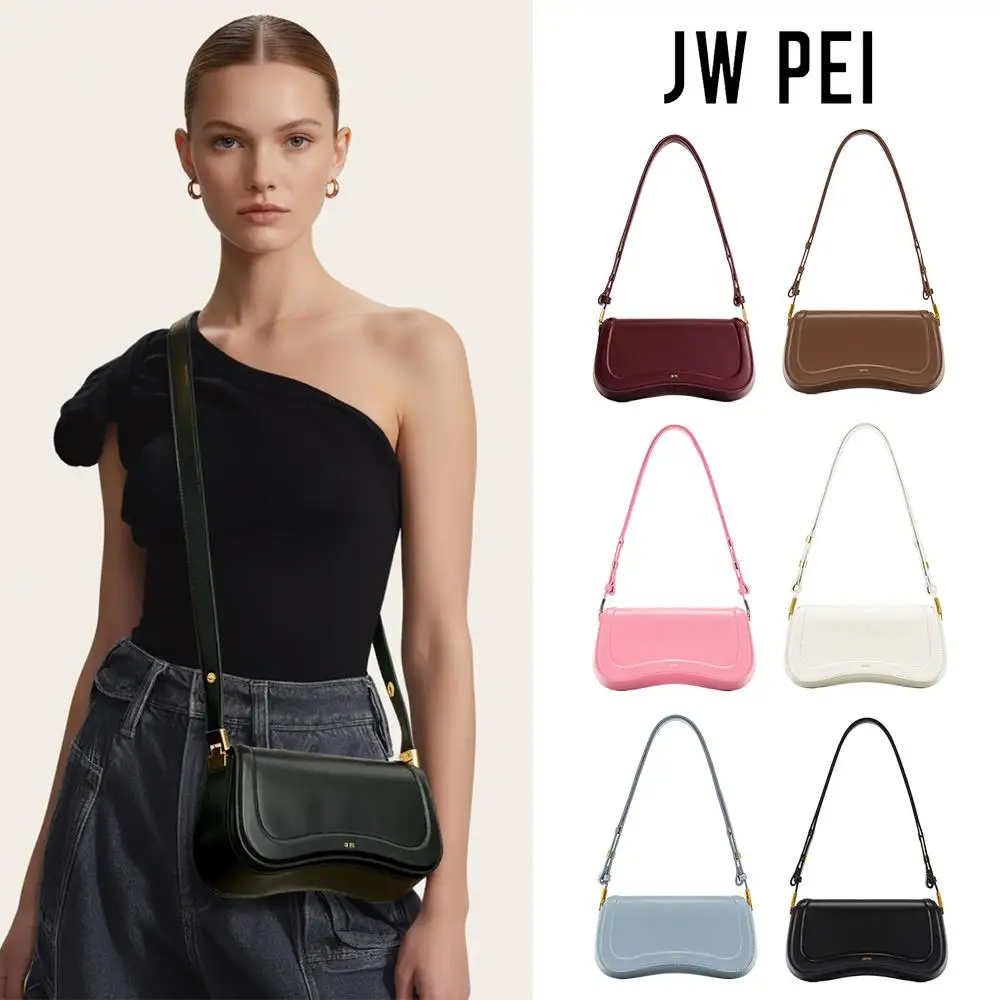 

JW PEI Small Design Pudding Bag Genuine Leather Women's Luxury Shoulder Bag Makeup Bag Fashionable Commuter Wallet Fashionable