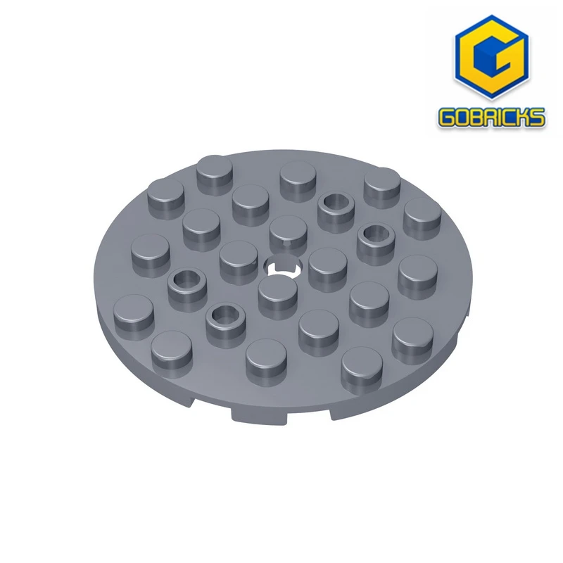 MOC PARTS GDS-843 Plate, Round 6 x 6 with Hole compatible with lego 11213 children\'s toys Assembles Building Blocks Technical