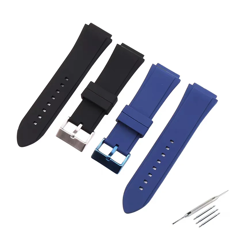 Accesorios de correa de reloj de silicona para hombre de 22mm compatibles con GUESS Geils W0040G3/0247G3/0040G7 correa de reloj pulsera de goma para mujer