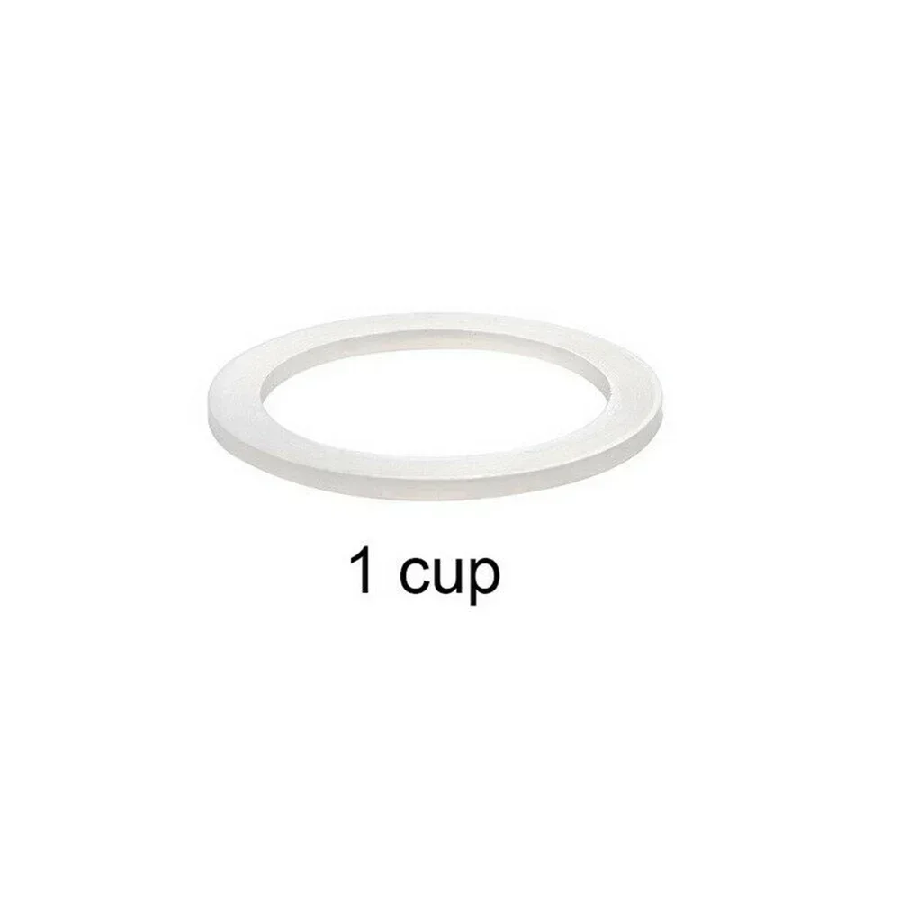 Cafe Moka Express Seal Replacement White 1/2/3/6/9/12 Cup 39/42/50/54/63/73mm Moka Pot Silicone 1 Pcs Flexible