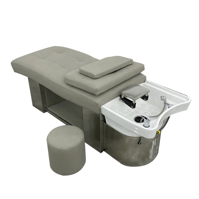 Multifunction Barber Shop Saloon Shampoo Bed Modern Professional Lay Down Washing Salon Shampoo Chair
