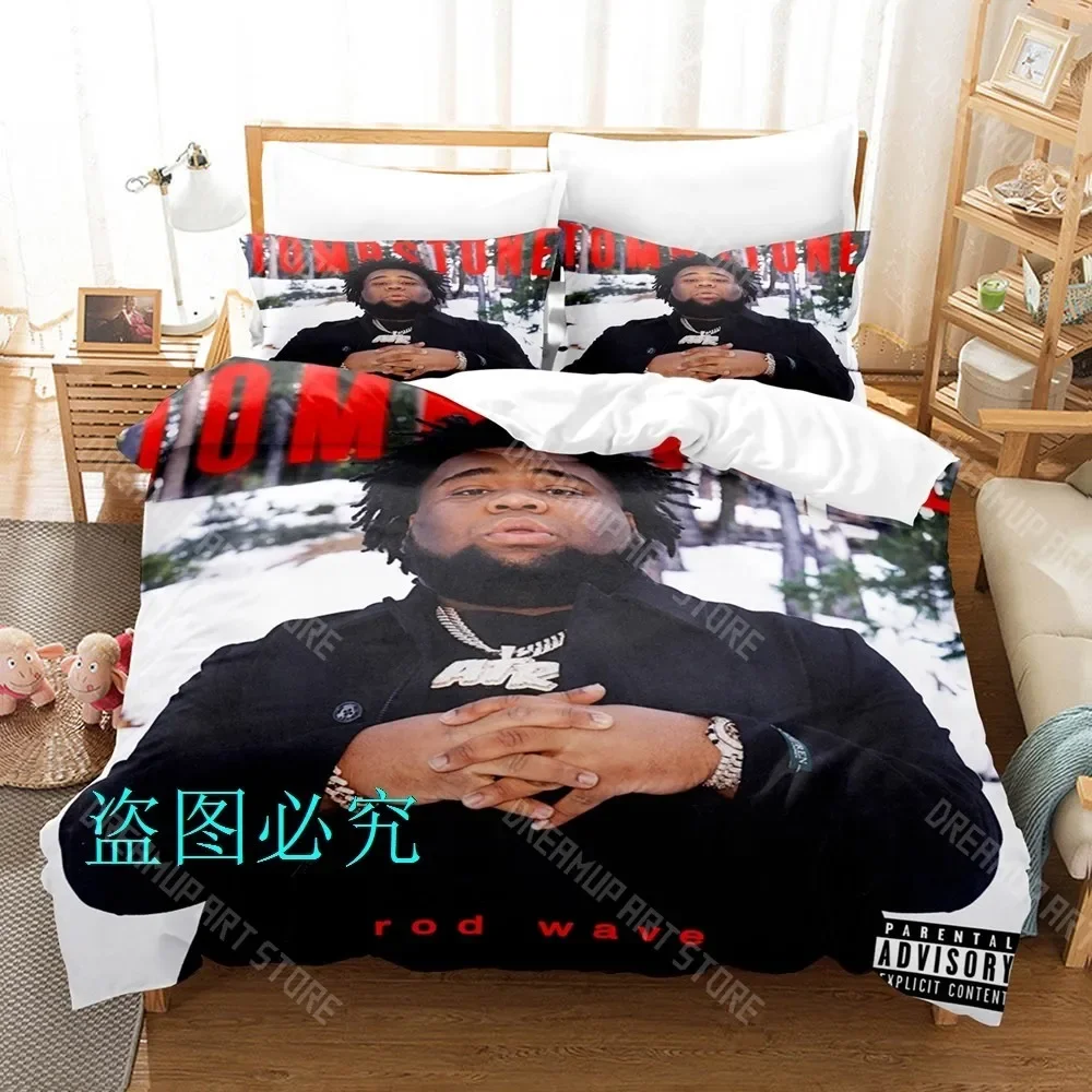 2026 3D Print Rod Wave Album Bedding Set Single Twin Full Queen King Size Bed Set Adult Kid Bedroom Duvetcover Sets