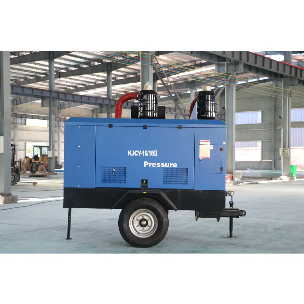 8 بار 185cfm الديزل ضاغط الهواء المحمول الصناعية المحمول ضاغط لولبي كفاءة عالية ضاغط الهواء بالجملة