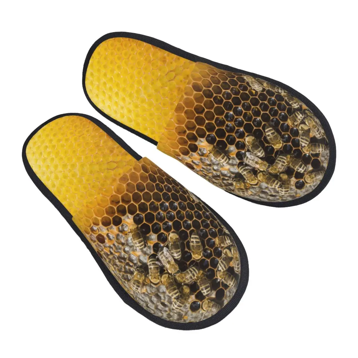 

Удобные тапочки Honeycomb With Bees с эффектом памяти, женские милые тапочки из медового джмеля, спа-домашняя обувь