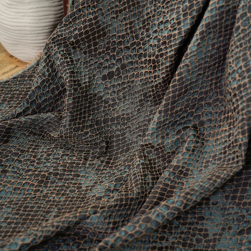 Premium Fish Scale Texture Woven Jacquard Fabric for Fashion Clothing Dresses Skirts Bags and Accessories VintageTactile