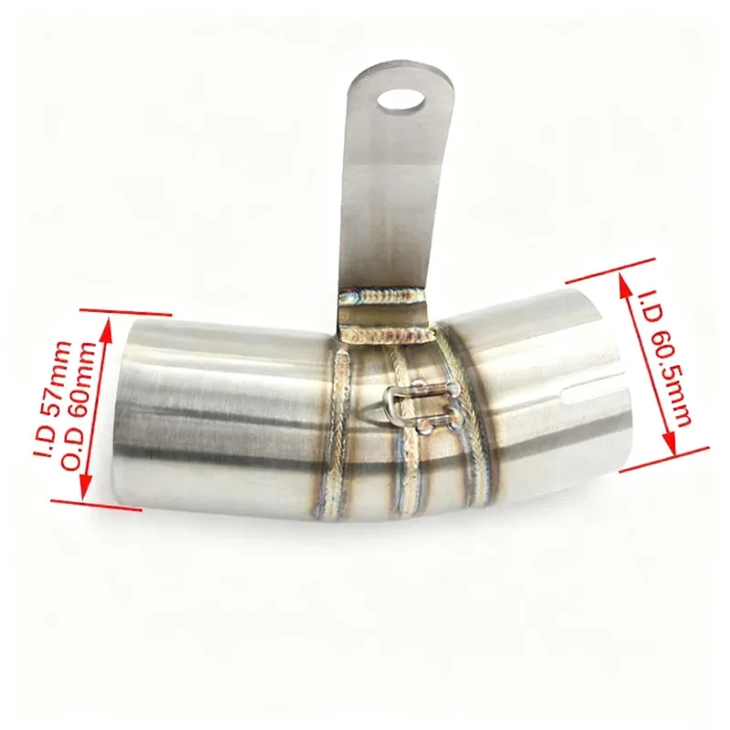 For BMW S1000RR S1000 RR 2019-2023 2022 Motorcycle Exhuast Middle Link Pipe Connect 60mm Motorcycle Escape Exhaust Muffler Pipe