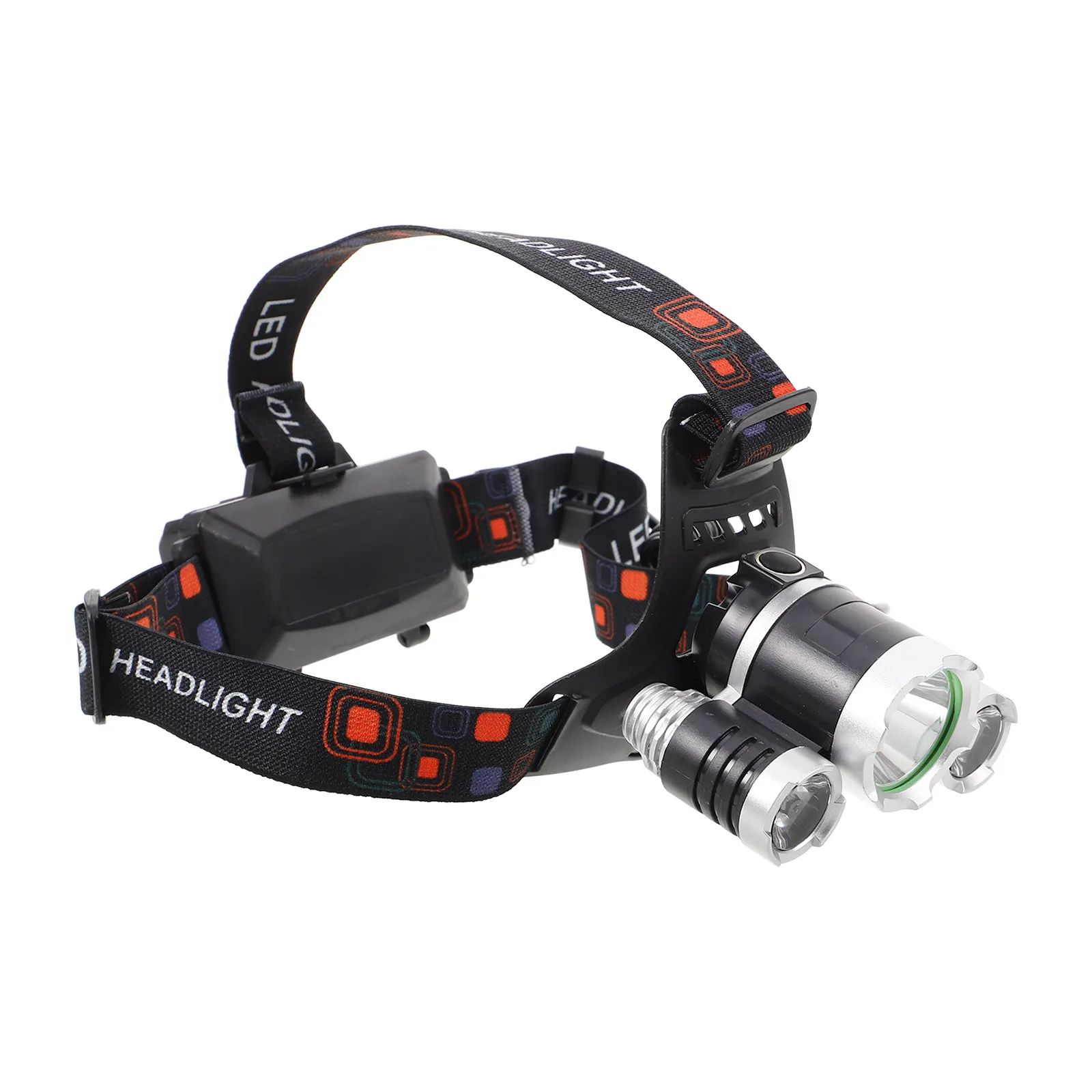 6000 Lumens LED Headlamp Single Button 4 Modes Lightweight Eye Protection Headlight for Outdoor Use