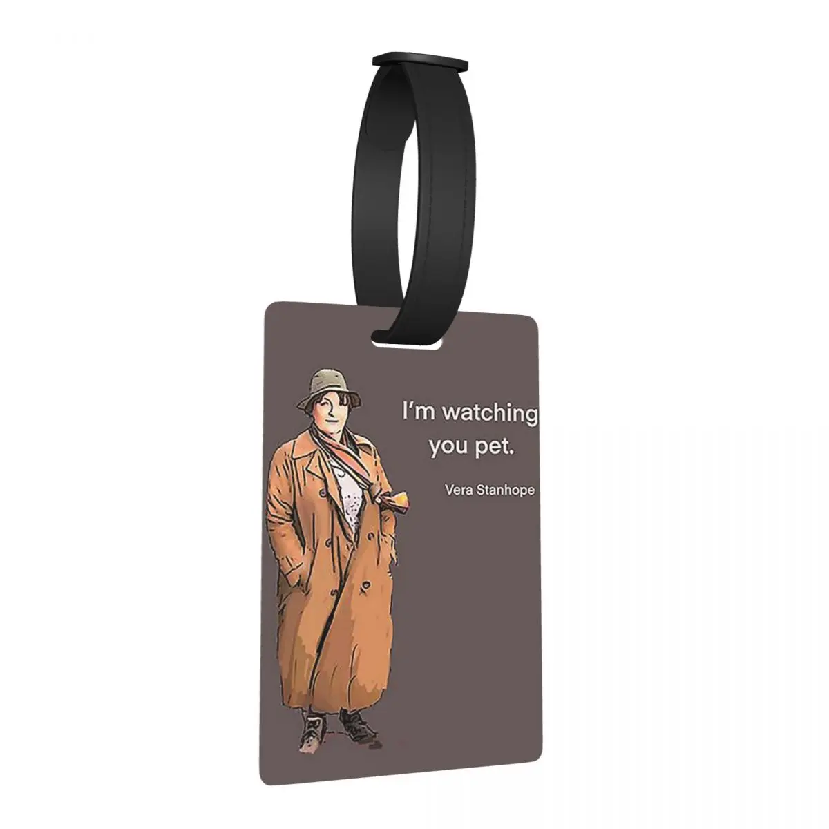 

DCI Vera Stanhope Я просмотр тебя питомца. Багажные бирки, чемодан, дорожная мода, багаж, посадочная бирка, держатель этикетки, идентификационное имя, адрес