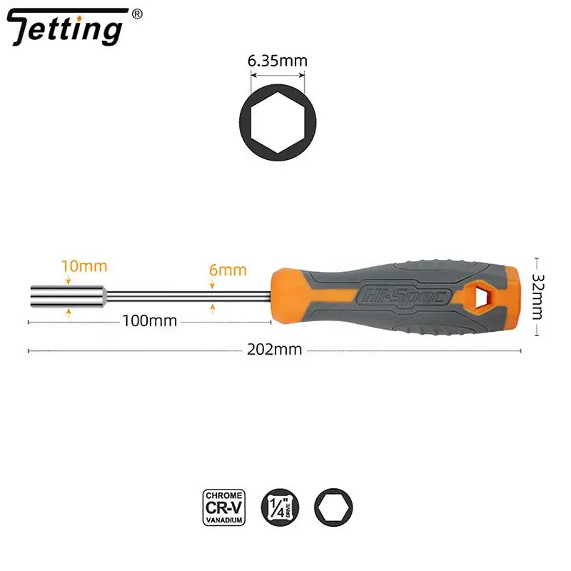 1/4 (6.35mm) Ratchet Screwdriver Bit Holder Handle Multifunctional Magnetic Bit Driver For Slotted Hex Torx Phillips Bit