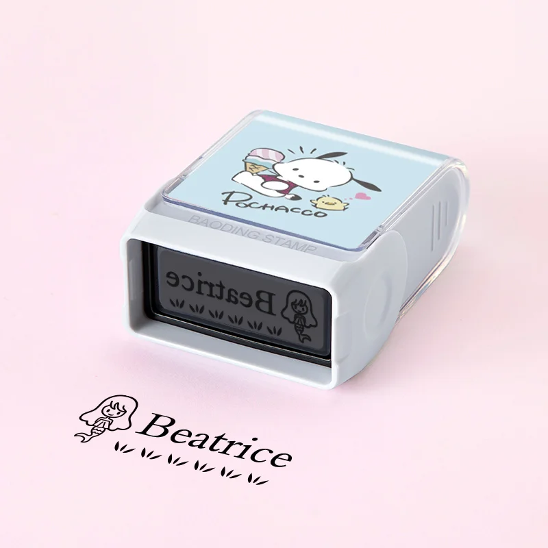 Aangepaste Pochacco naamstempel – wasbare inkt Duurzame, duurzame labels. Perfect voor het markeren van kleding, schoolbenodigdheden, feestcadeau