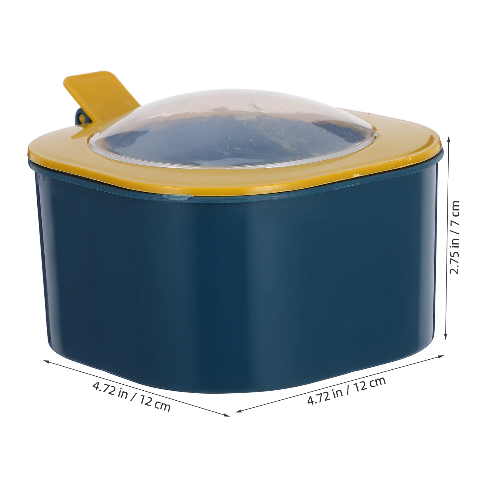 4 مقصورات صندوق توابل حاوية تخزين توابل المطبخ البلاستيكية مع غطاء للسكر الملح Msg الحفاظ على النضارة المنظمة #5