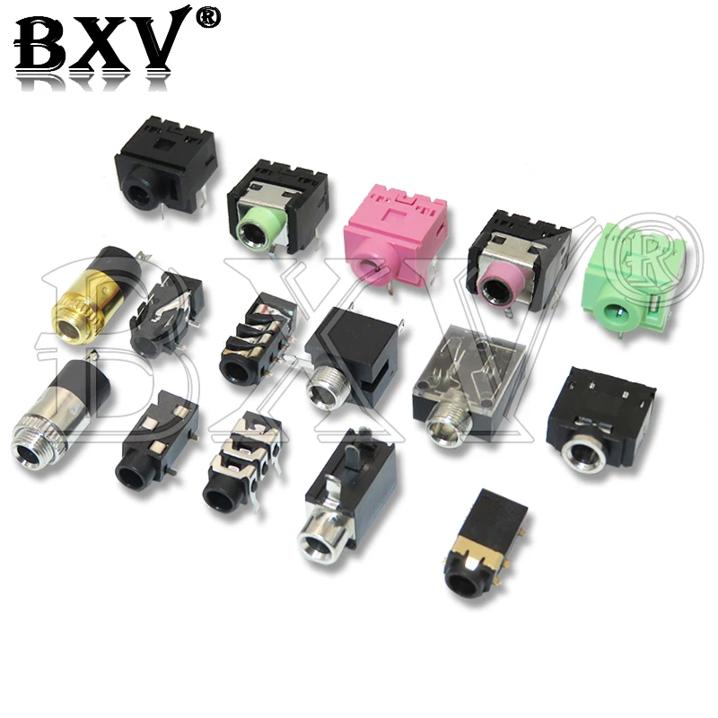 5PCS 3.5MM PJ-392 Audio Connector PJ-327F PJ320B PJ301M PJ-342 PJ-313 PJ-324M PJ-317 PJ-313 PJ-306 PJ-393 Stereo Female Socket 