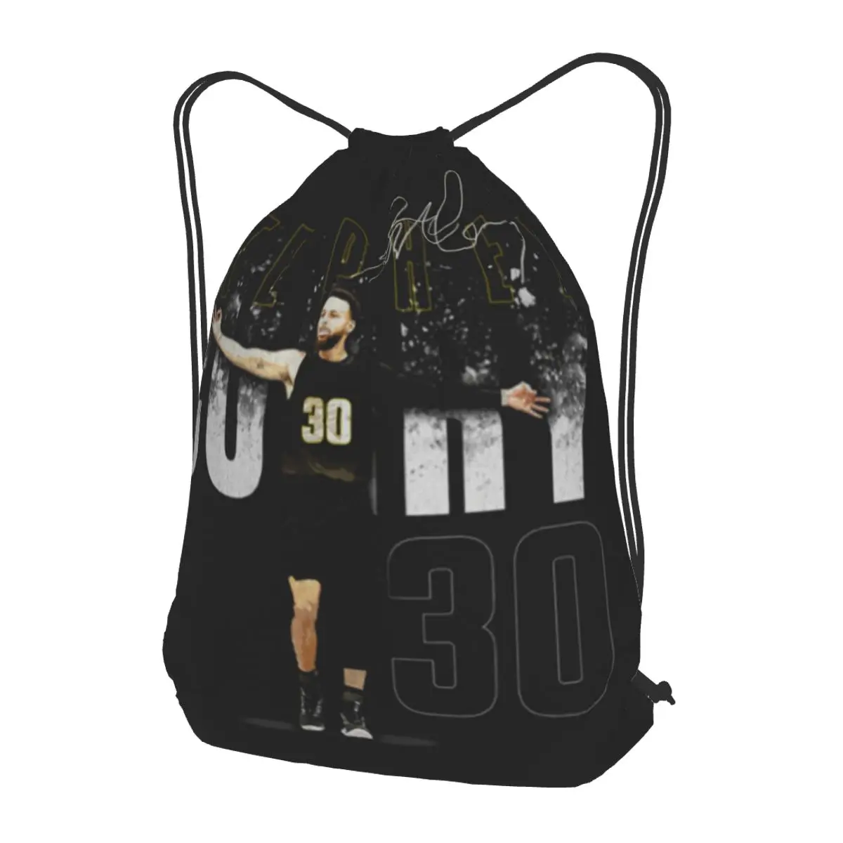Steph Curry Golden State Dissolve Backpacks Casual Drawstring Bags Sports Bag Book Bags for Man Woman Students