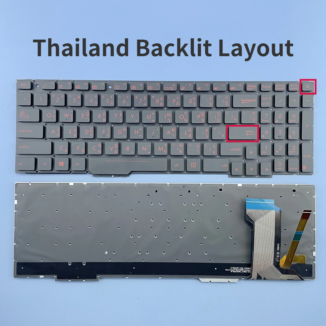 

Thailand Backlit Keyboard For Asus ROG Strix GL553 GL553VD GL553VE GL553VW GL753 GL753VD GL753VE GL753VW Series