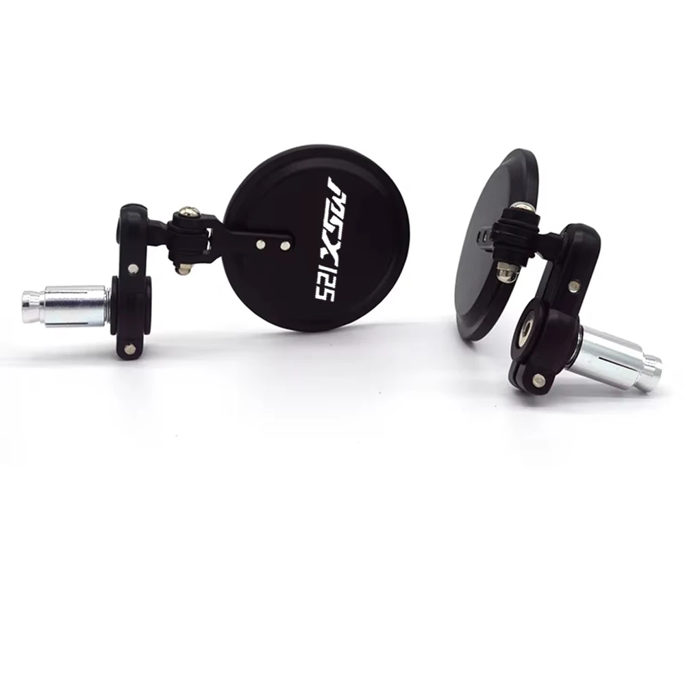 Logo For MSX125 For Honda MSX125 MSX 125 Grom/SF 2013-2021 2020 2019 Black Foldable 3" Round 7/8" Handle Bar End Side Mirrors - view 3