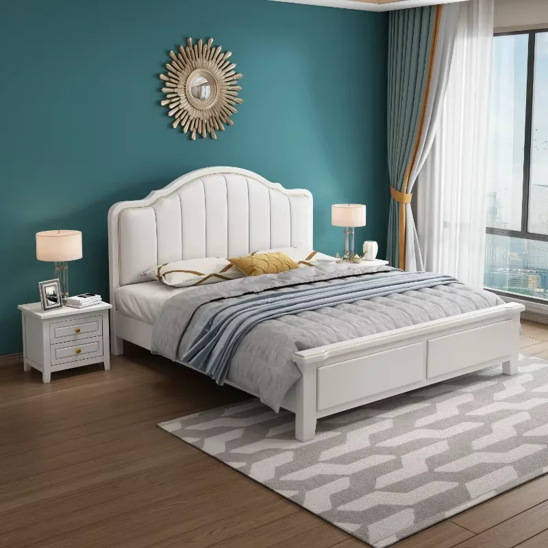 Queen Headboard Double Bed Luxury Support Living Room Frame Double Bed Hotel Princess Letto Matrimoniale Bedroom Furniture