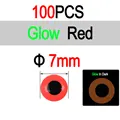 7mm 100pcs Red