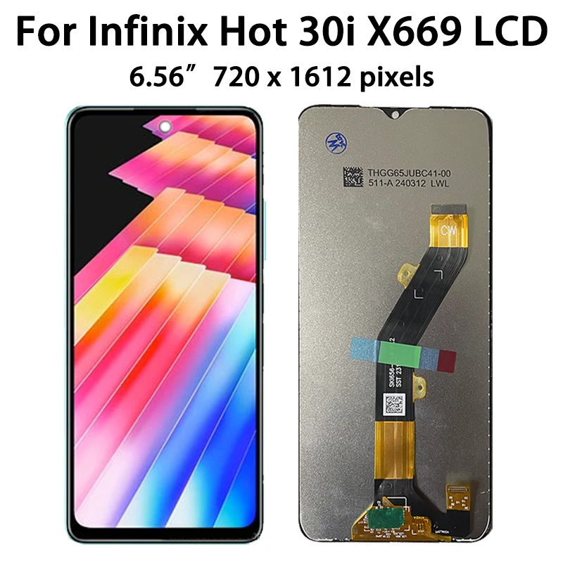 New LCD For Infinix Hot 30i Hot30i NFC X669 X669C X669D LCD Display Touch Screen Digitizer For infinix Hot 30 hot30 X6831 LCD