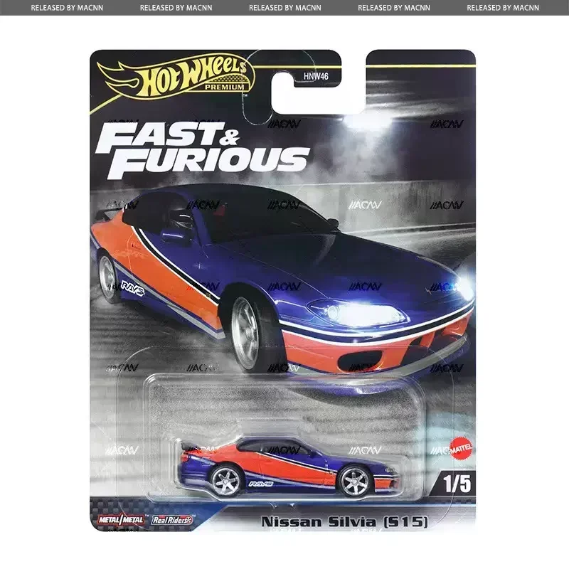 Hot Wheels Premium Fast & Furious Car, 1/64 Alliage, BMW, Toyota, Nissan, Silvia Ford, Gran Tor37, Mustang, Jouets pour garçons, Vrais coureurs,