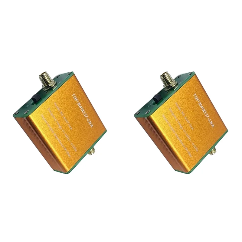 2X 휴대용 다기능 풀 밴드 저잡음 증폭기 100K-6Ghz 프리 앰프 라디오 안테나 증폭기-TCES