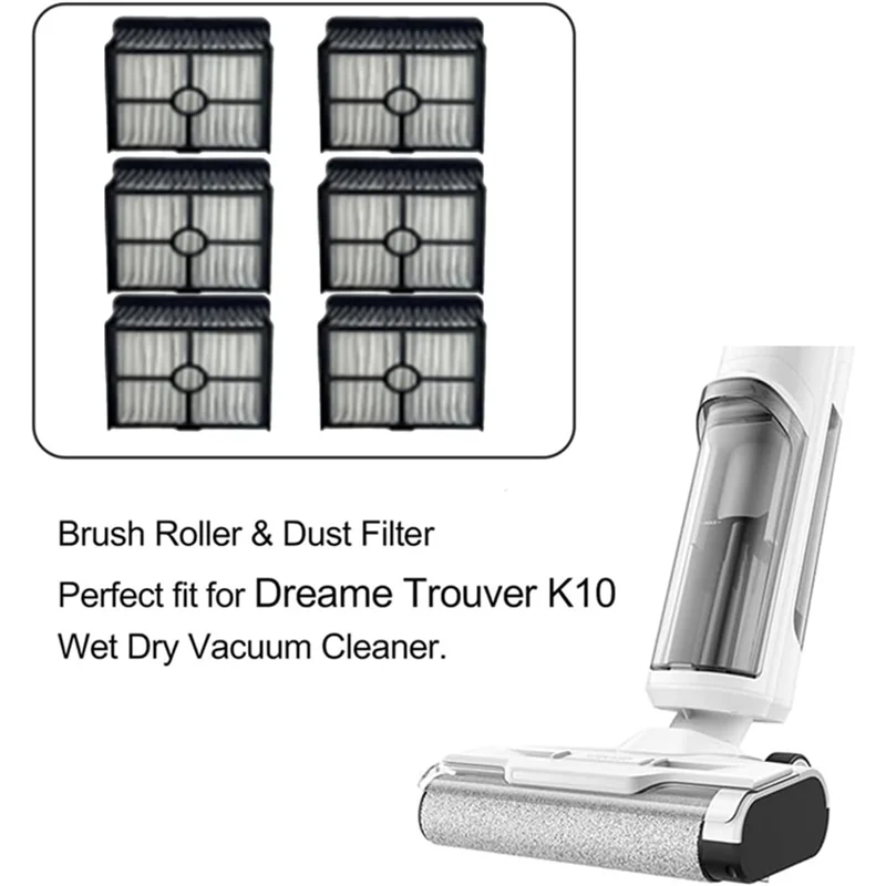 Filtro BAAD HEPA para aspiradoras inalámbricas Dreame Trouver K10 y K10 Pro, piezas que mejoran la eficiencia de limpieza