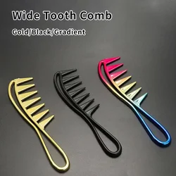New Hair Salon Large Tooth Wide Comb Smoothing Comb Household Oil Head Men's Women Hollow Comb Styling Comb Barber Accessories