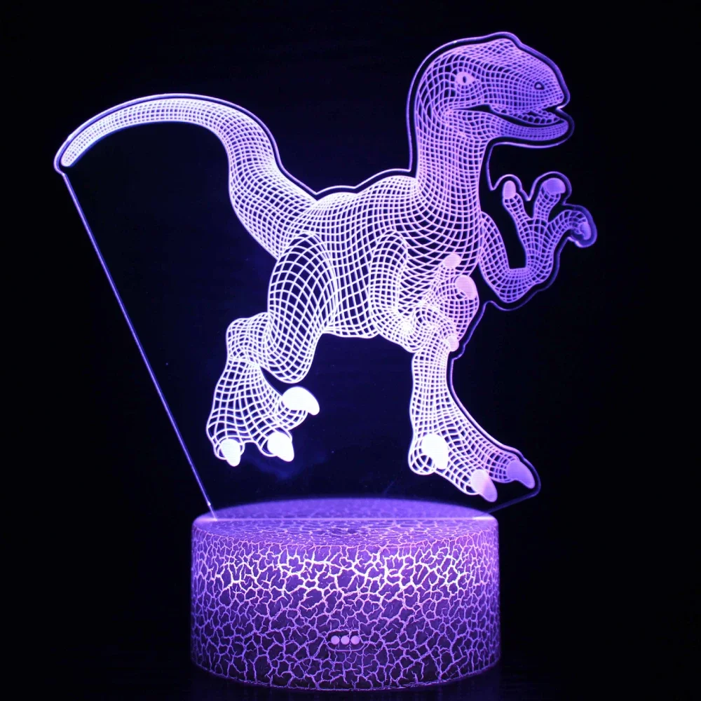 

Nighdn 3D Dinosaur Lamp for Kids Led Night Light 7 Color Changing USB Table Desk Lamp Bedroom Decoration Gift for Boys Girls