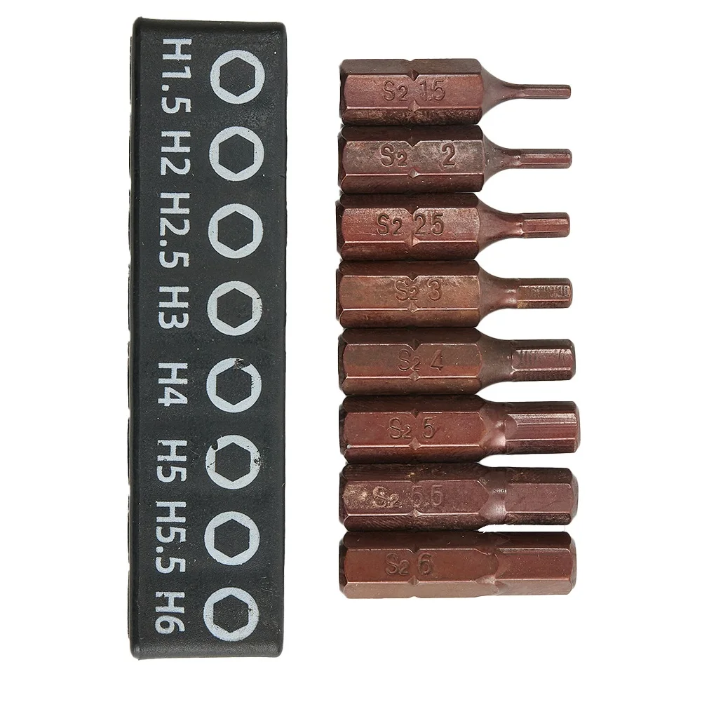 Puntas de destornillador duraderas, herramientas manuales magnéticas PH1, PH2, PH3, SL3, SL4, SL5, SL6, 25mm, Estrella Torx de seguridad