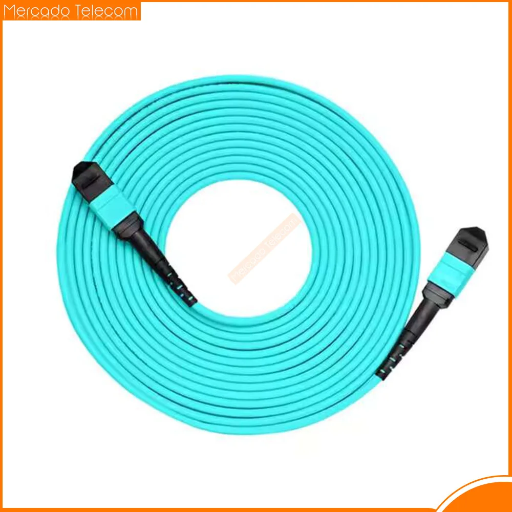 12 Core Multimode MPO(Female) to MPO(Female) OM3 Fiber Jumper Patch Cord, for QSFP+Transceivers Application
