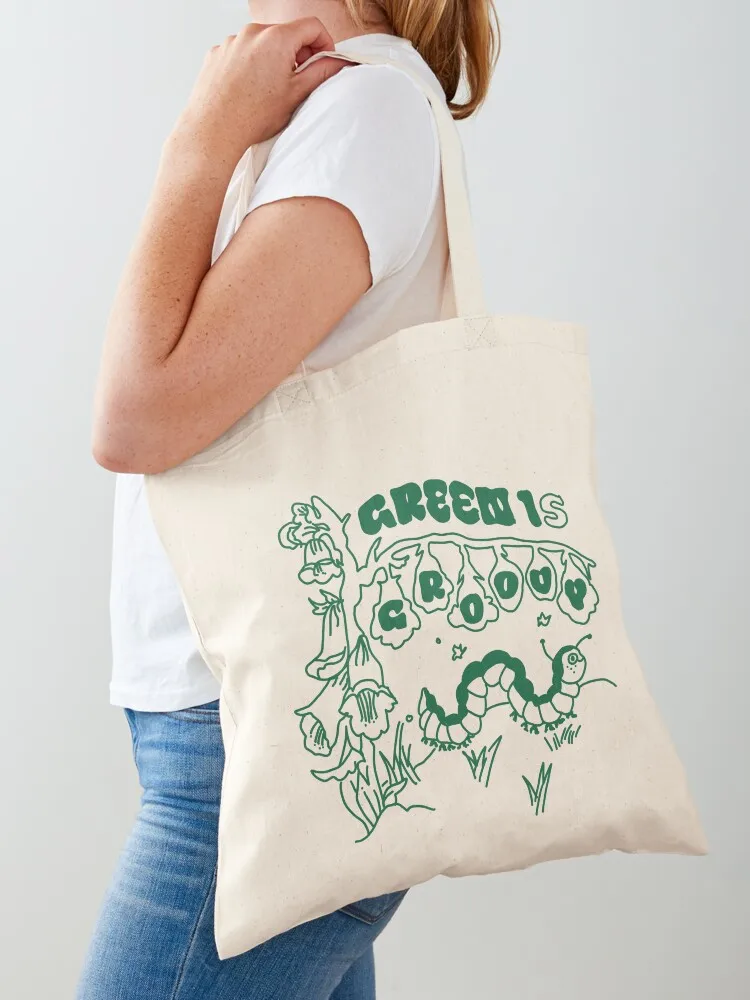 

Go Green Tote Bag Canvas bag for women shopper bag women custom bags tote bags cloth bags