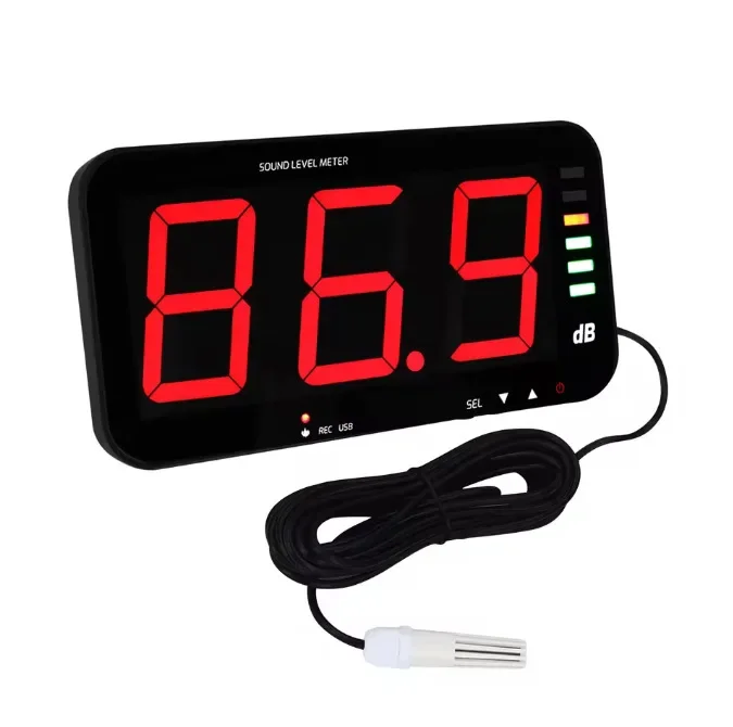 

Large screen noise meter Wall-mounted decibel testing instrument High-precision noise detector